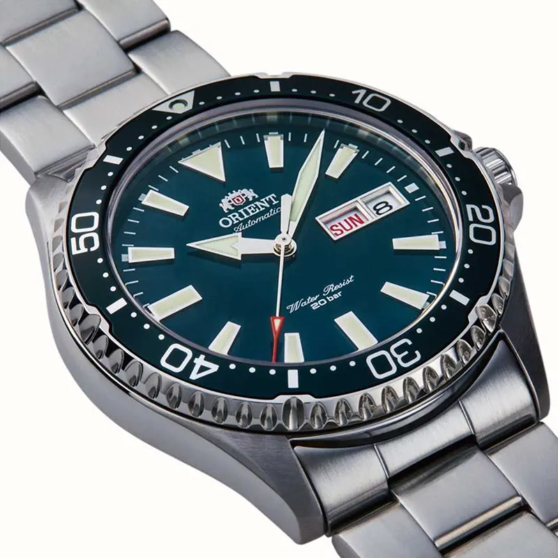 Orient Mako Kamasu Automatic Green Dial Men's Watch- RA-AA0004E19B